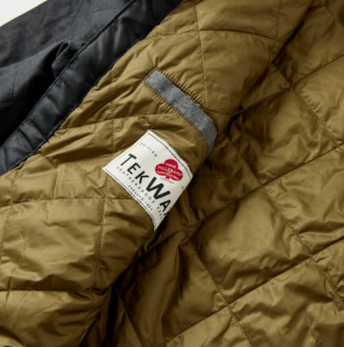 lifestyle image of Quilted Waxed Shirt Jacket