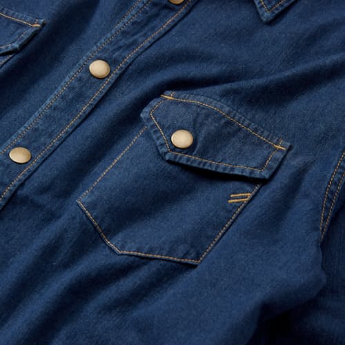 laydown detail image of Shoals Denim Shirt