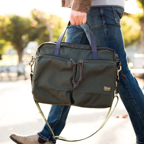 laydown image of Dryden Ballistic Nylon Briefcase - 14L