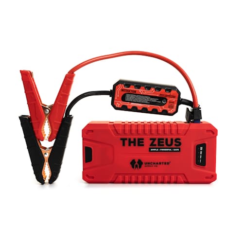 laydown image of The Zeus - Power Bank + Car Battery Jump Starter
