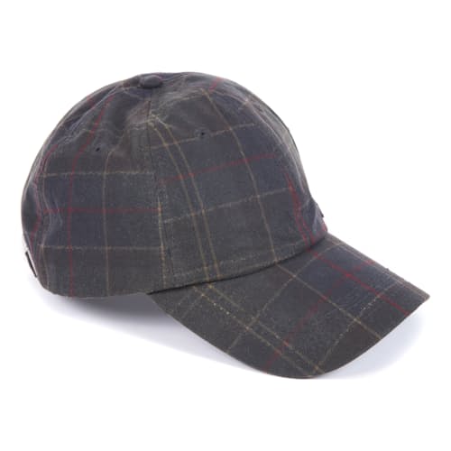 laydown image of Barbour Darwin Wax Tartan Hat