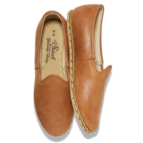 laydown image of Sabah Leather Slip On Shoe