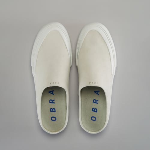 laydown image of Light Suede Mule Wrap