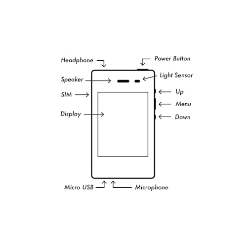 laydown image of Light Phone II - Distraction-Free Cell Phone