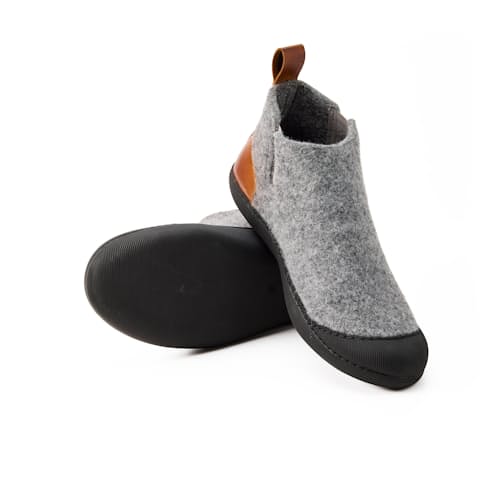 laydown image of Wool Outdoor Slipper Boot