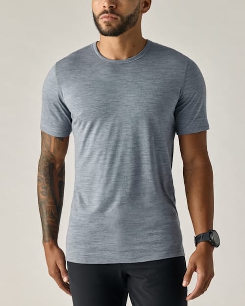 on model image of 72-Hour Merino T-Shirt - Slim Fit
