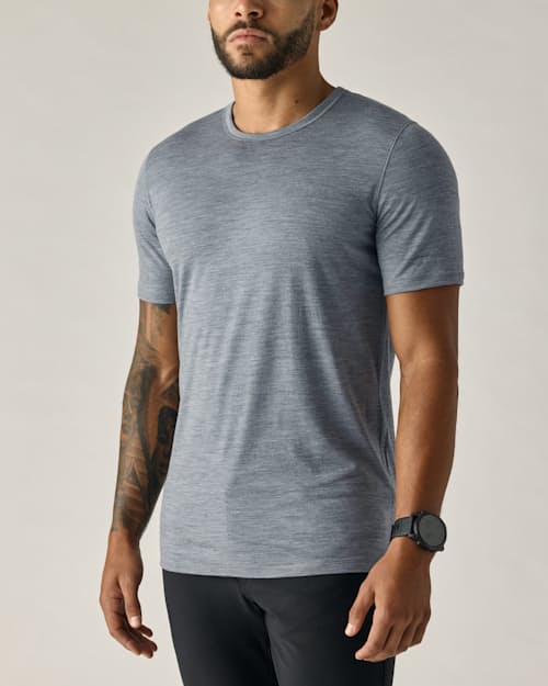 on model image of 72-Hour Merino T-Shirt - Slim Fit