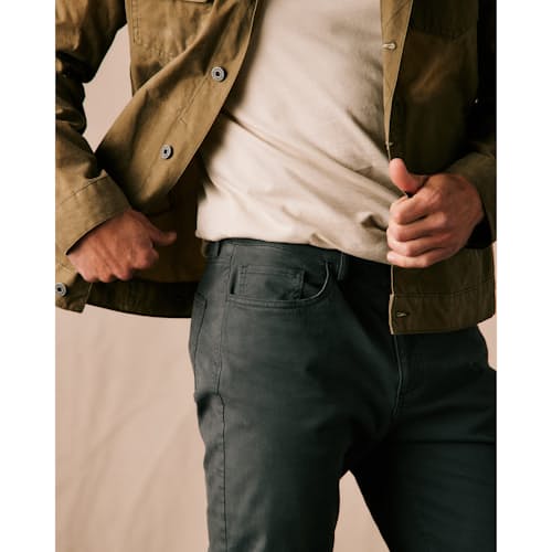 on model image of 365 Pant - HB Athletic Tapered