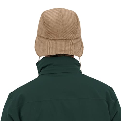 laydown image of Corduroy Ear Flap Hat