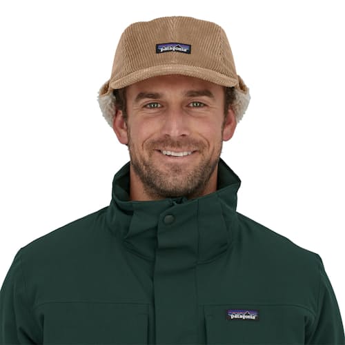 laydown image of Corduroy Ear Flap Hat