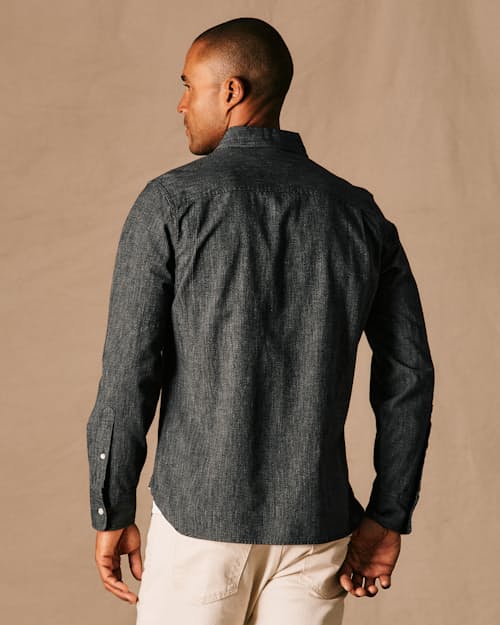 on model image of Classic Selvedge Architect Shirt