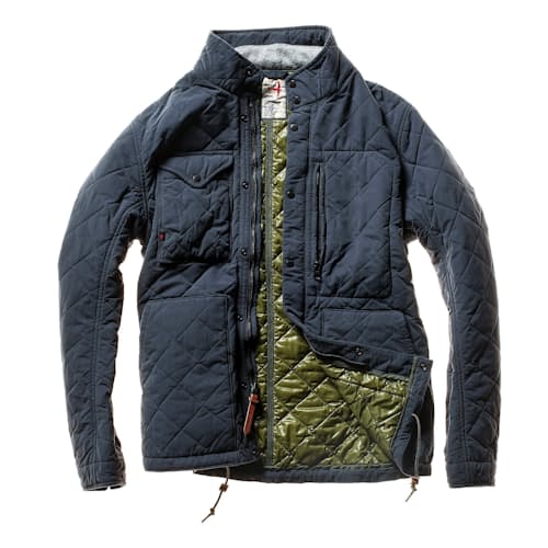 laydown image of Quilted Insulated Tanker Jacket
