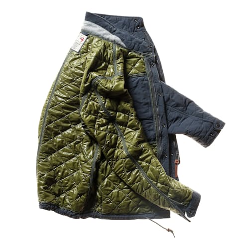 laydown image of Quilted Insulated Tanker Jacket