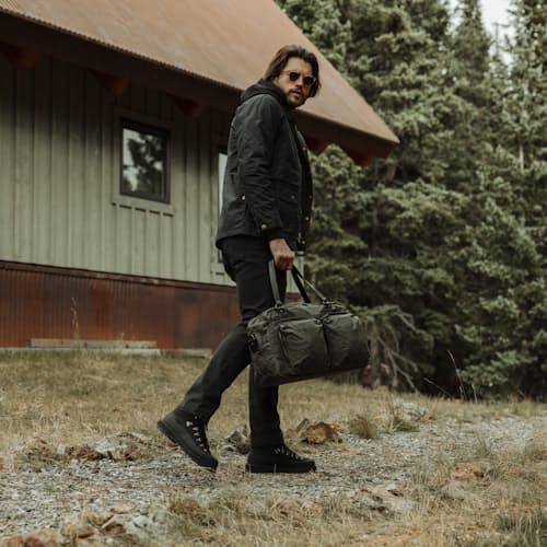 laydown image of 48-Hour Tin Cloth Duffel Bag - 34.5L