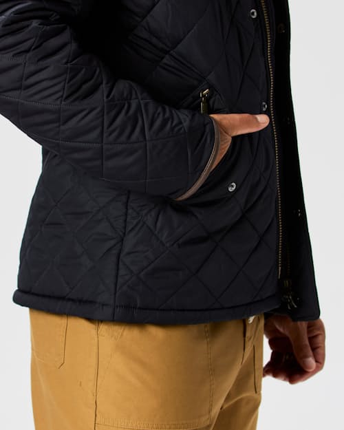 on model image of Powell Quilted Jacket