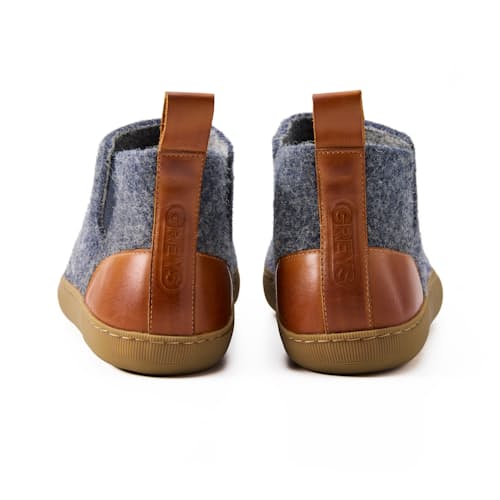 laydown image of Wool Outdoor Slipper Boot