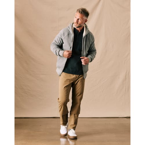 lifestyle image of 10-Year Waffle-Lined Hoodie