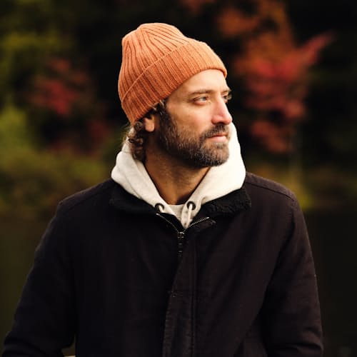 lifestyle image of Japanese Rib Knit Beanie