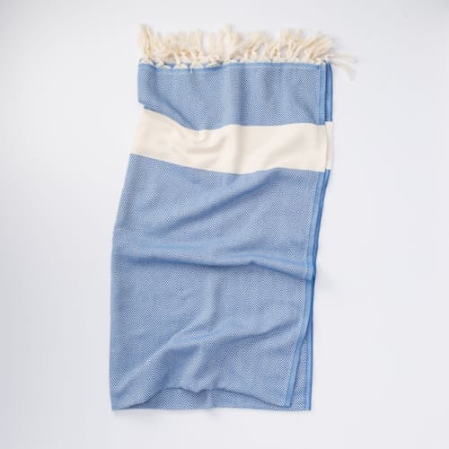 lifestyle image of Herringbone Turkish Towel