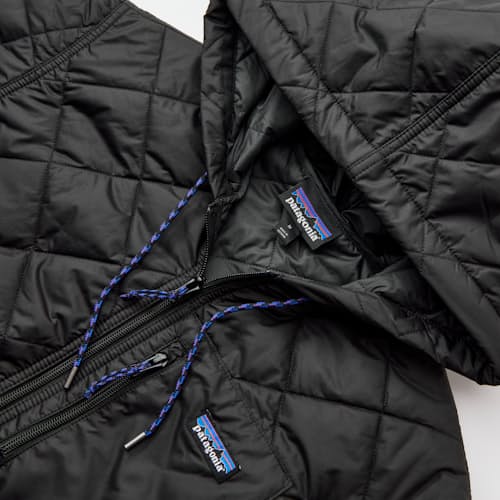 laydown detail image of Diamond Quilted Bomber Hoody