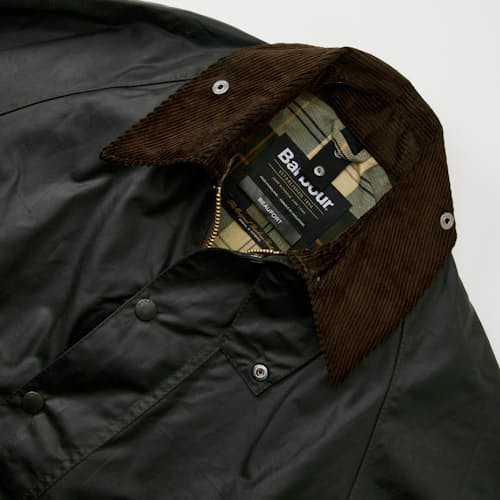 laydown detail image of Classic Beaufort Wax Jacket