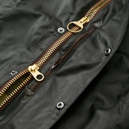 laydown detail image of Classic Beaufort Wax Jacket