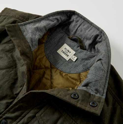 lifestyle image of Quilted Waxed Vest