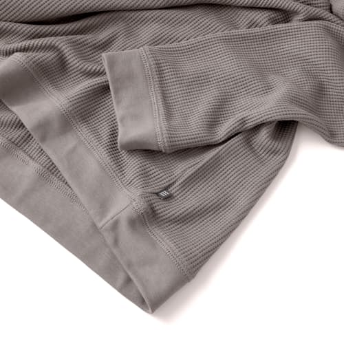 laydown image of Bamboo Waffle Hoodie