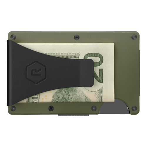 laydown image of Aluminum Wallet + Money Clip