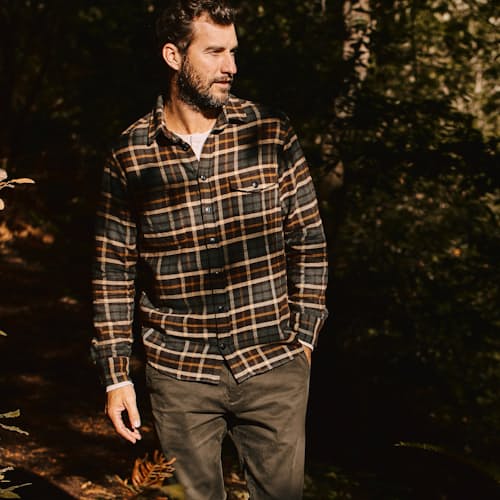 laydown image of The Crater Flannel Shirt - Exclusive