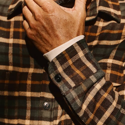 laydown image of The Crater Flannel Shirt - Exclusive