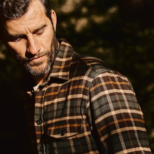 laydown image of The Crater Flannel Shirt - Exclusive