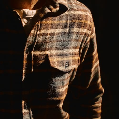 laydown image of The Crater Flannel Shirt - Exclusive
