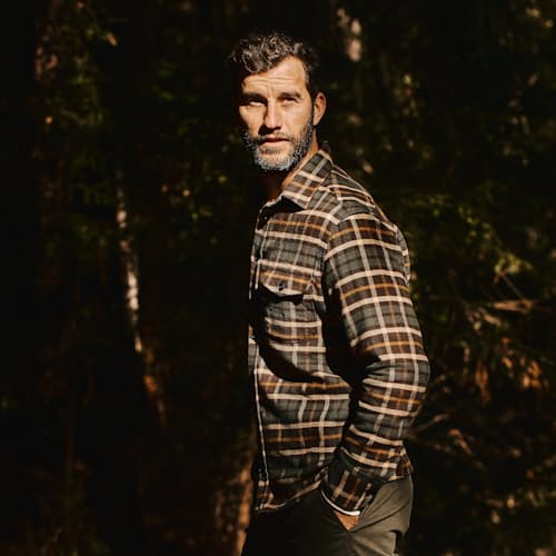 laydown image of The Crater Flannel Shirt - Exclusive