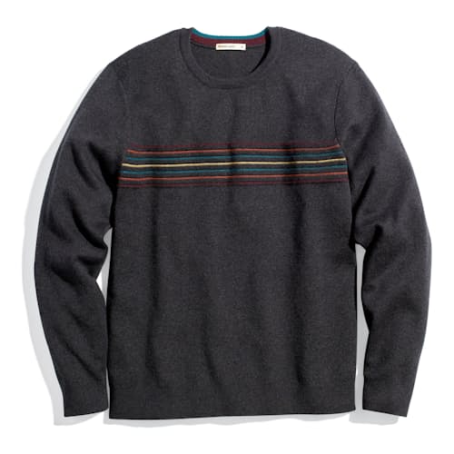 laydown image of Chest Stripe Sweater