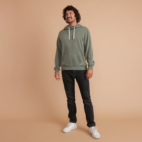 laydown image of Cowlneck Pullover Hoodie