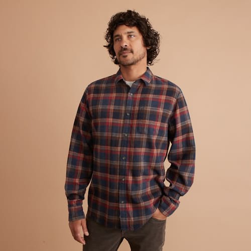 laydown image of Balboa Plaid Shirt