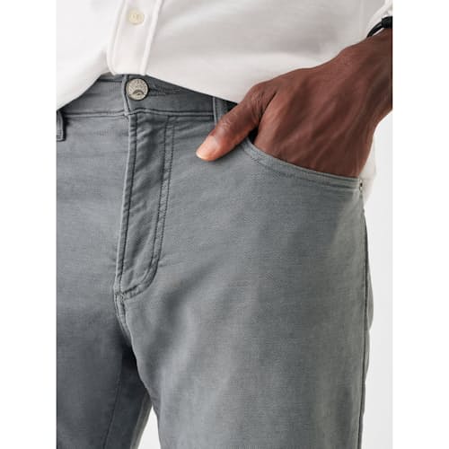 on model image of Stretch Terry 5-Pocket Pant