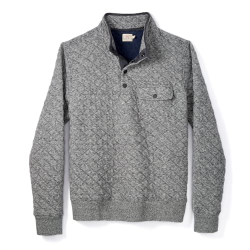 laydown image of Epic Quilted Fleece Pullover