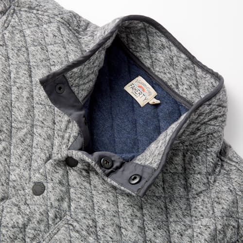 laydown image of Epic Quilted Fleece Pullover