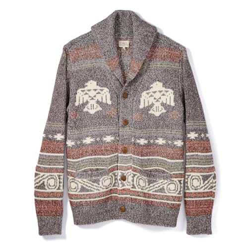 laydown image of Thunderbird Cardigan