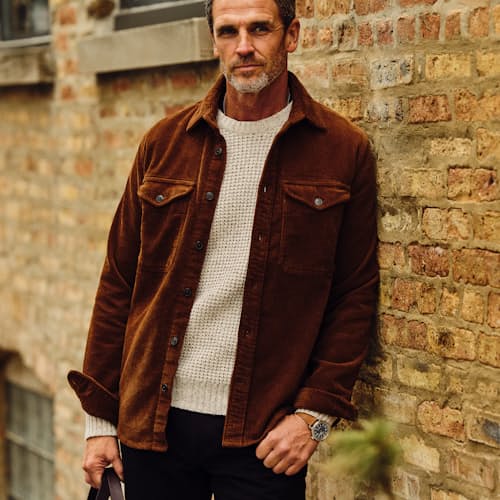 laydown image of Corduroy Shirt