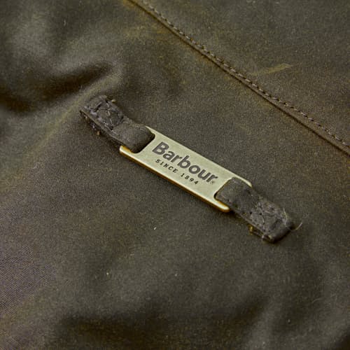 laydown detail image of Ogston Wax Jacket