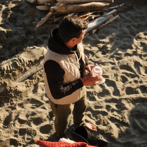 laydown image of Seawool Bubble Vest