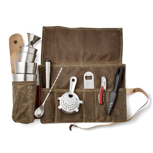 laydown image of The Traveling Mixologist - Portable Cocktail Kit