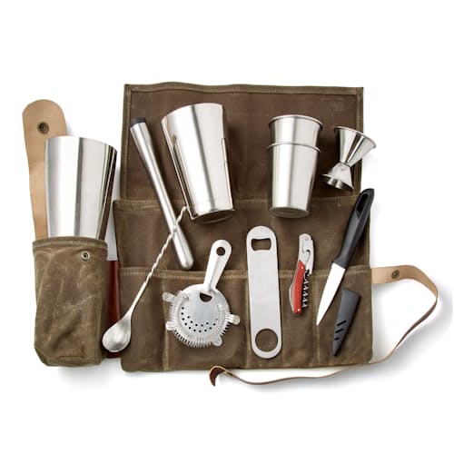 laydown image of The Traveling Mixologist - Portable Cocktail Kit