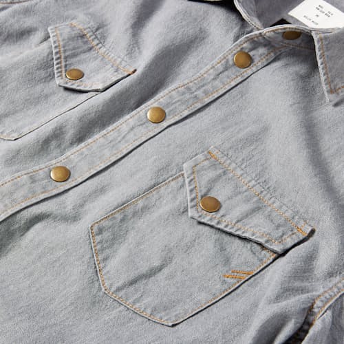 laydown image of Denim Shirt - Exclusive