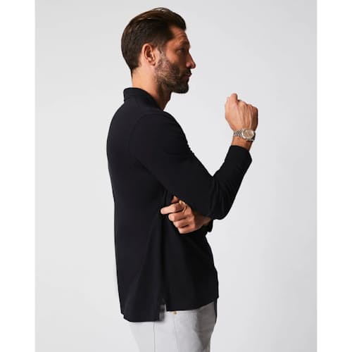 on model image of Pensacola Long Sleeve Polo