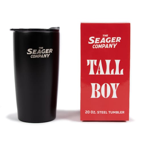 laydown image of 20 oz. "Tall Boy" Tumbler
