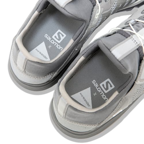 laydown image of and wander x Salomon Reflective Mesh Hiking Shoe
